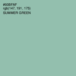 #93BFAF - Summer Green Color Image